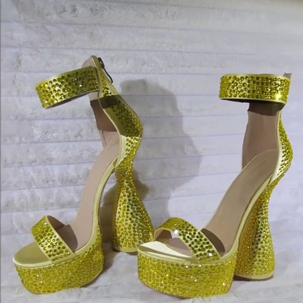 Azalea Wang rhinestone platforms